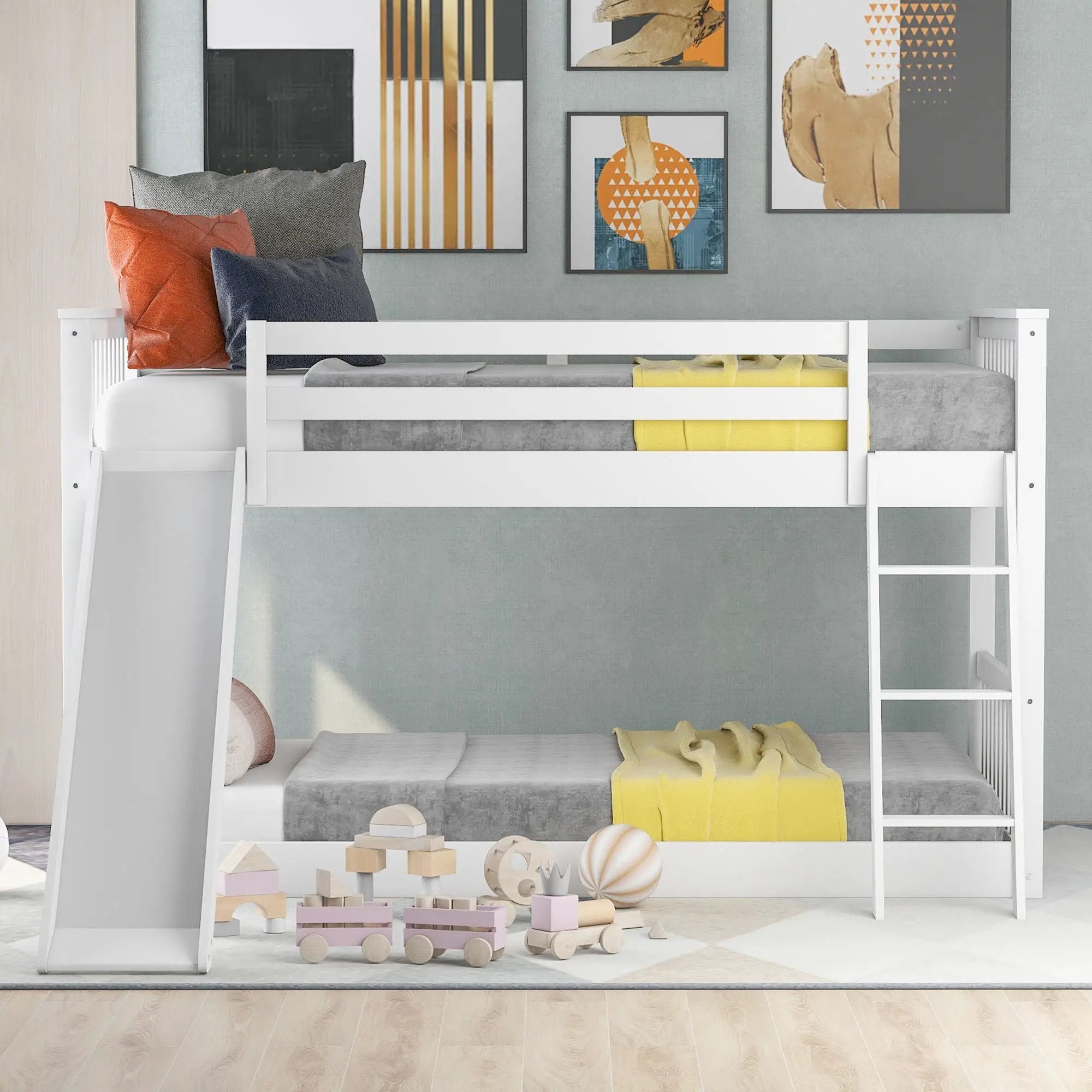 Bunk Bed & Convertible Slide And Ladder by HouseOfZazla