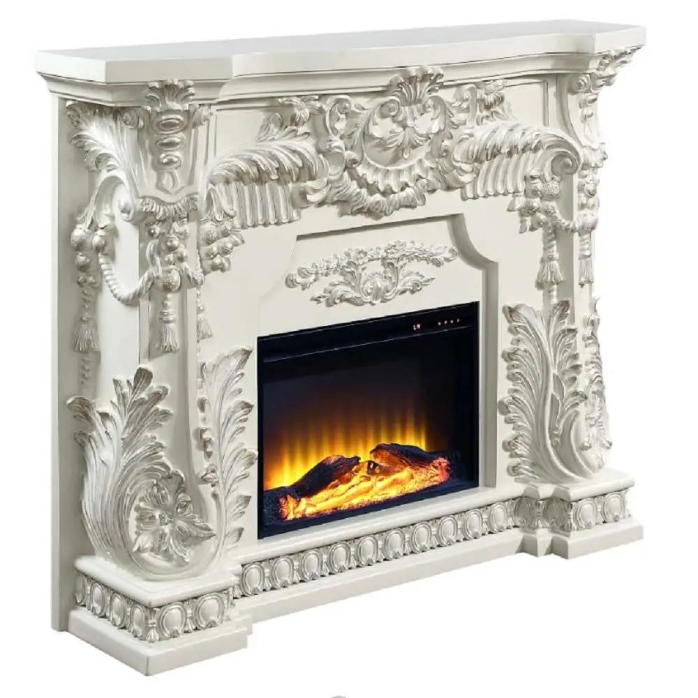 Adara - Fireplace - Antique White by Unique Piece Furniture