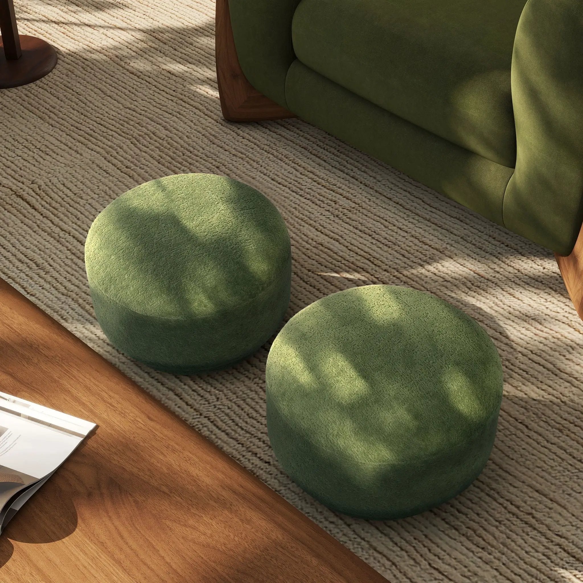 Fuji - Mushroom Footstool Ottoman by Unique Piece Furniture