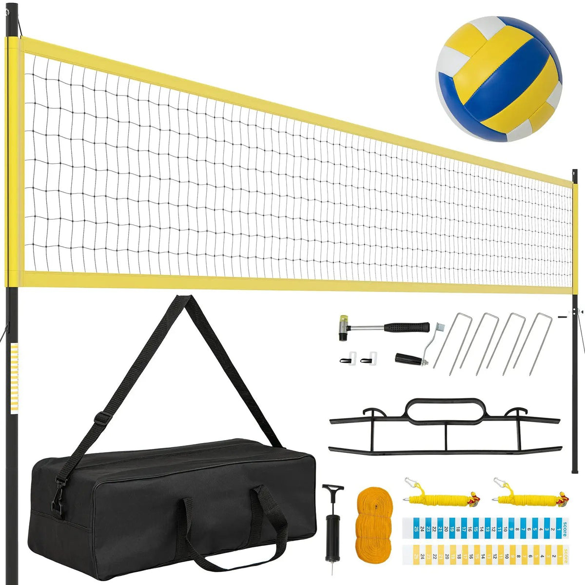 Portable Outdoor Volleyball Net Set Heavy-Duty Volleyball Net System, photo 6 of 16