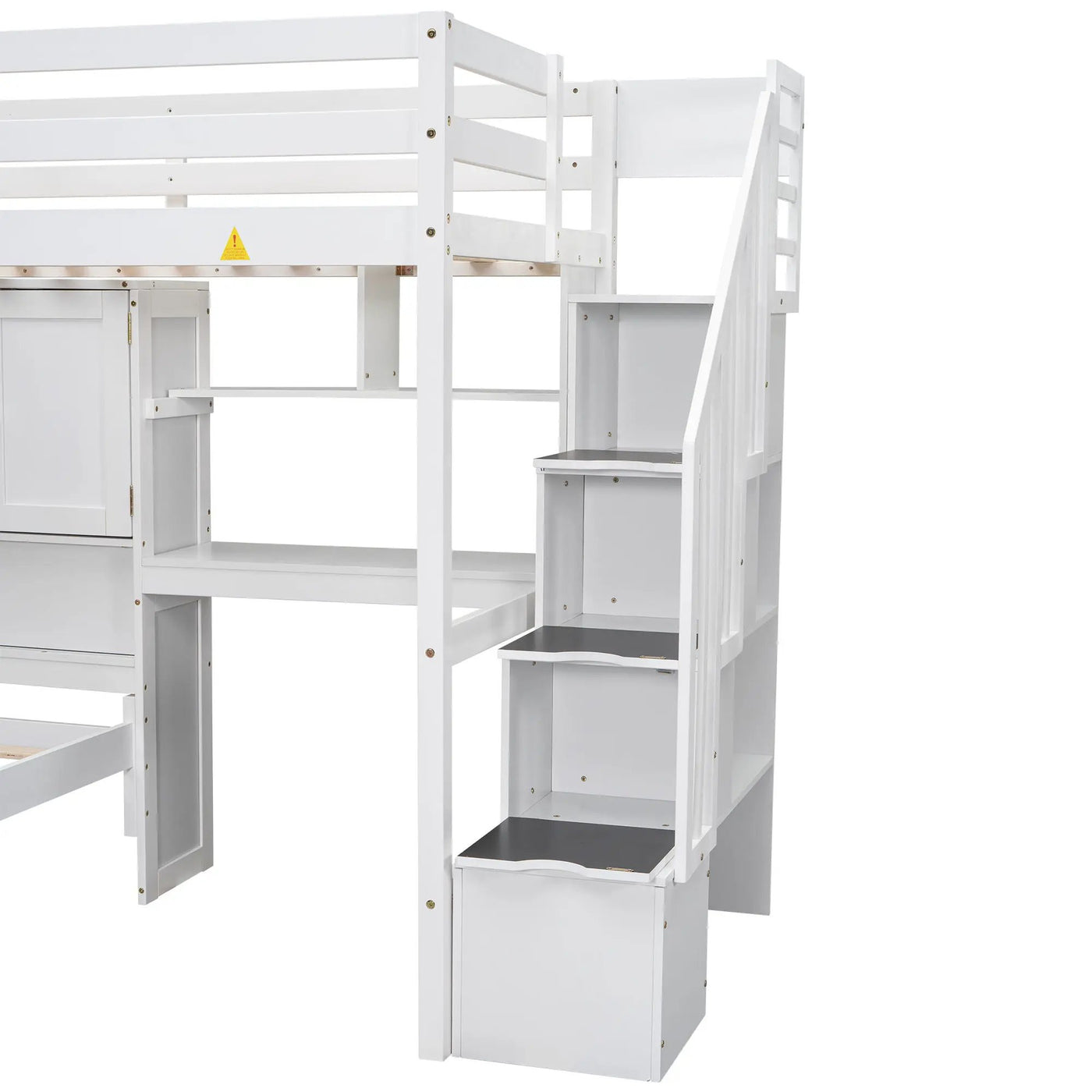 Loft Bed With Built In Desk And Staircase by Unique Piece Furniture