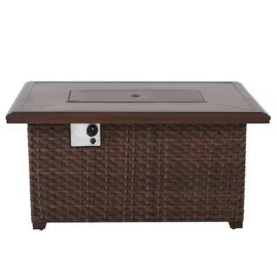 Brooks Wicker Firepit Table by Outdoor-USA®