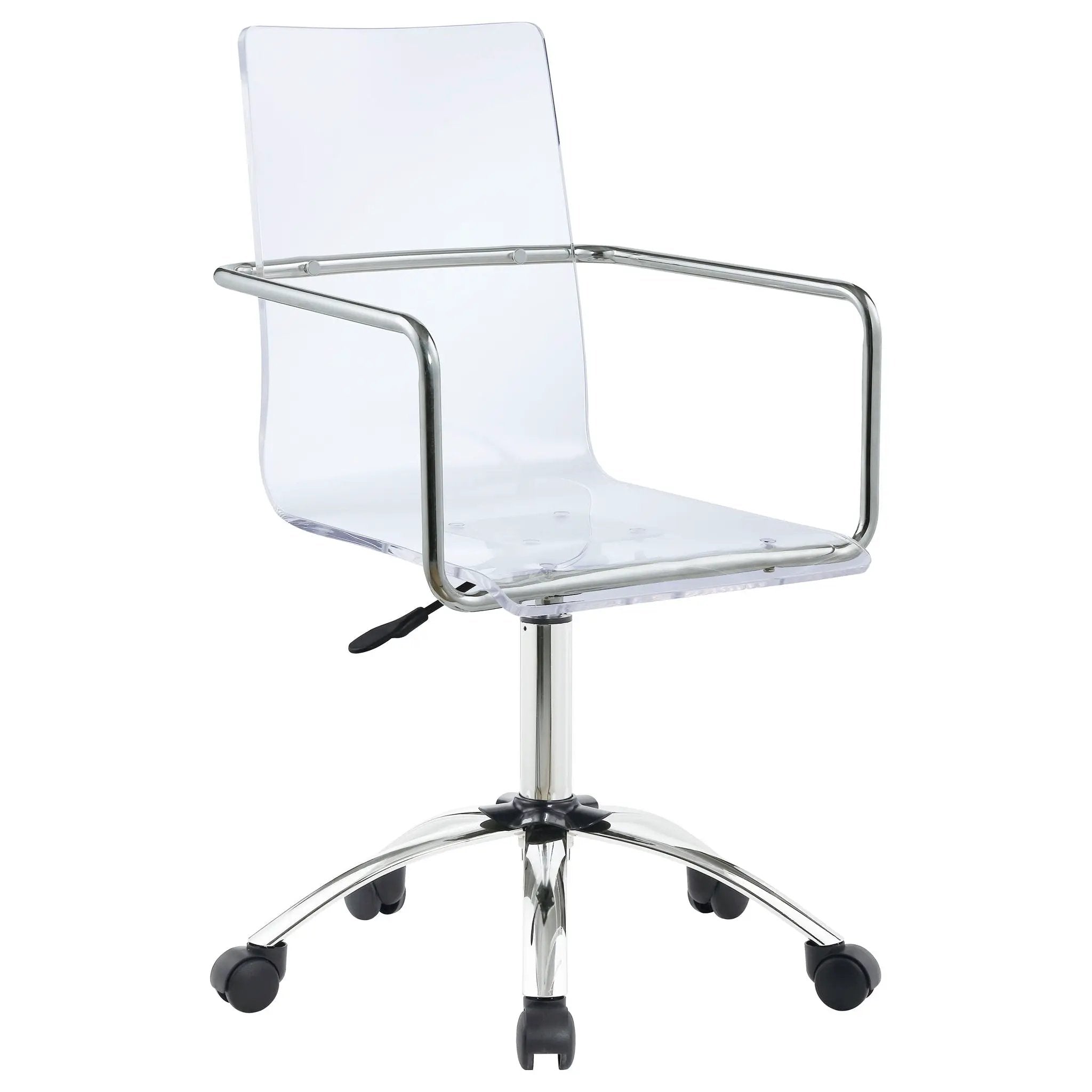 Amaturo Acrylic Adjustable Home Office Desk Chair Clear by Unique Piece Furniture