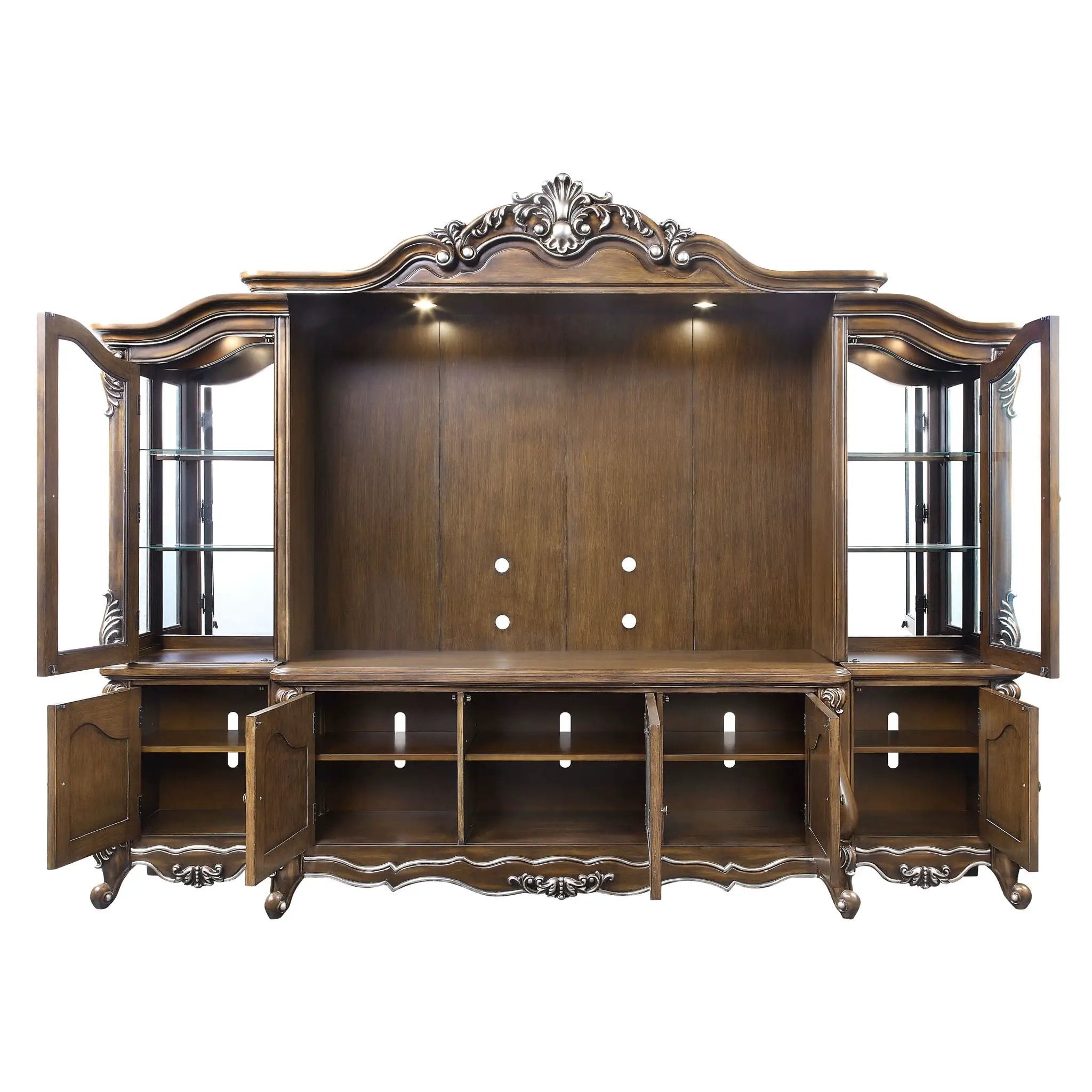 Latisha - Entertainment Center - Antique Oak by Unique Piece Furniture