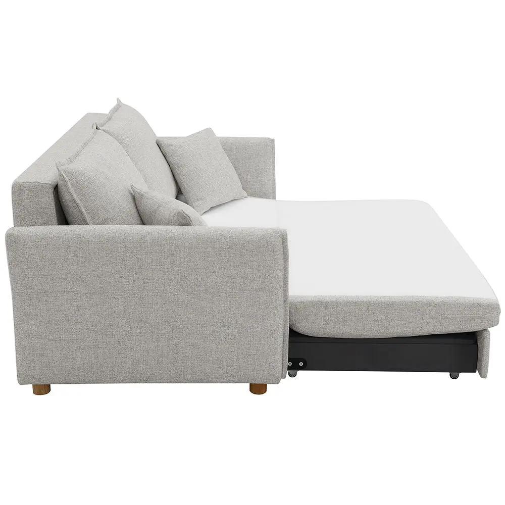 Oran - Sofa With Sleeper - Gray Chenille by Unique Piece Furniture