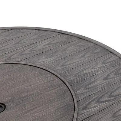 Tenaya Round Wicker FirePit Table with Metal Cover by Outdoor-USA®