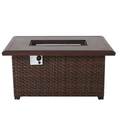 Brooks Wicker Firepit Table by Outdoor-USA®