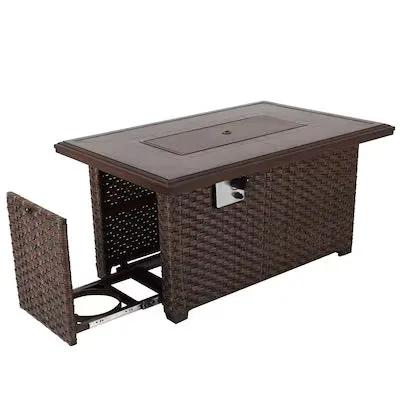 Brooks Wicker Firepit Table by Outdoor-USA®