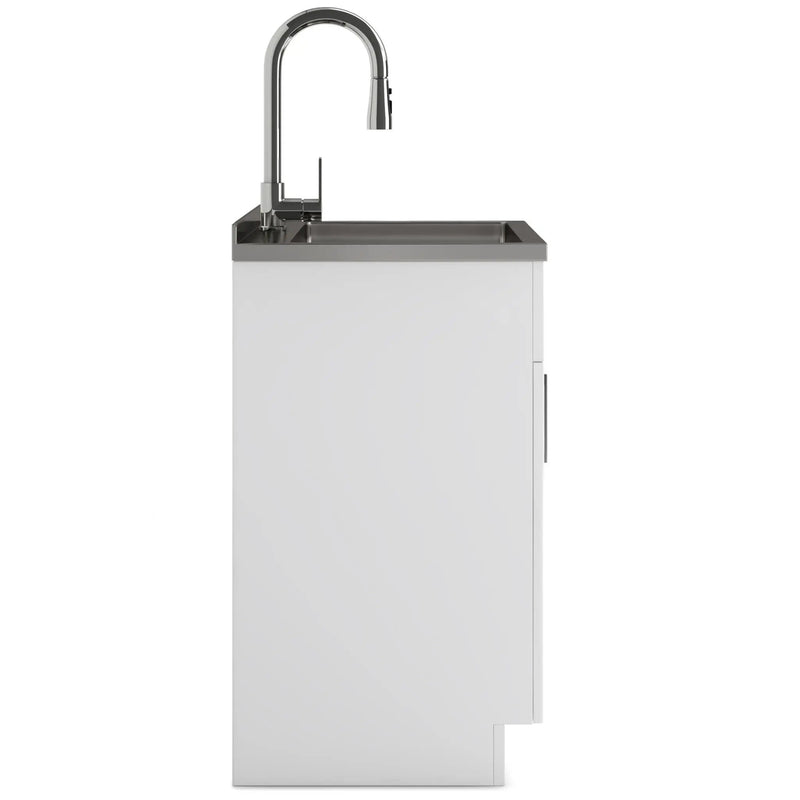Shaker - Modern Wide, Laundry Cabinet With Faucet And Stainless Steel Sink by Unique Piece Furniture