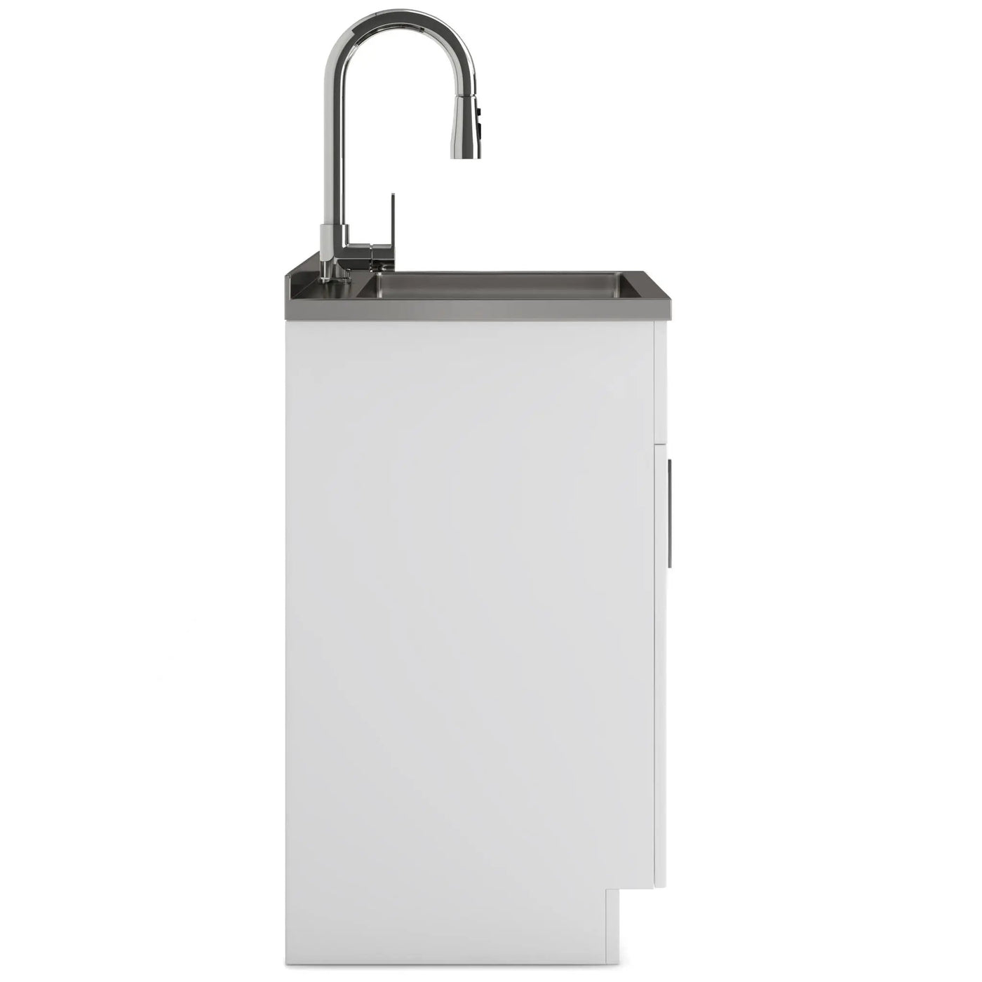 Shaker - Modern Wide, Laundry Cabinet With Faucet And Stainless Steel Sink by Unique Piece Furniture
