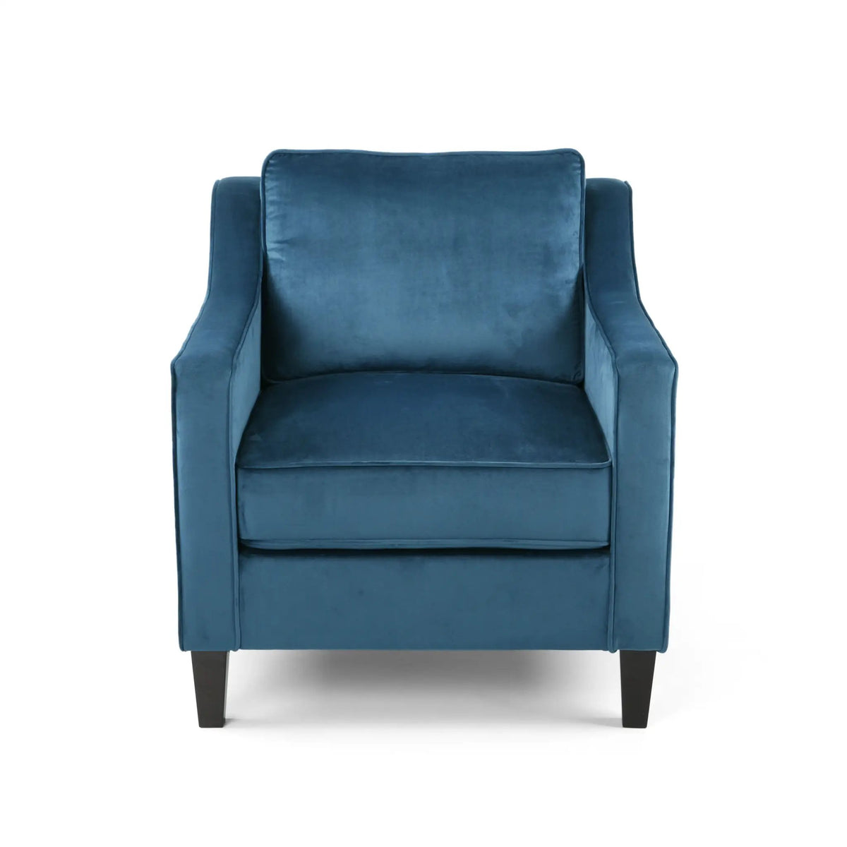 Blue Velvet Upholstered Club Chair by HouseOfZazla
