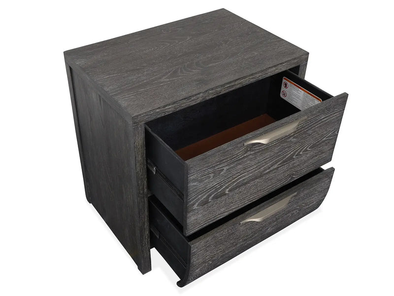 Kinsley - Drawer Nightstand - Black Heron by Unique Piece Furniture
