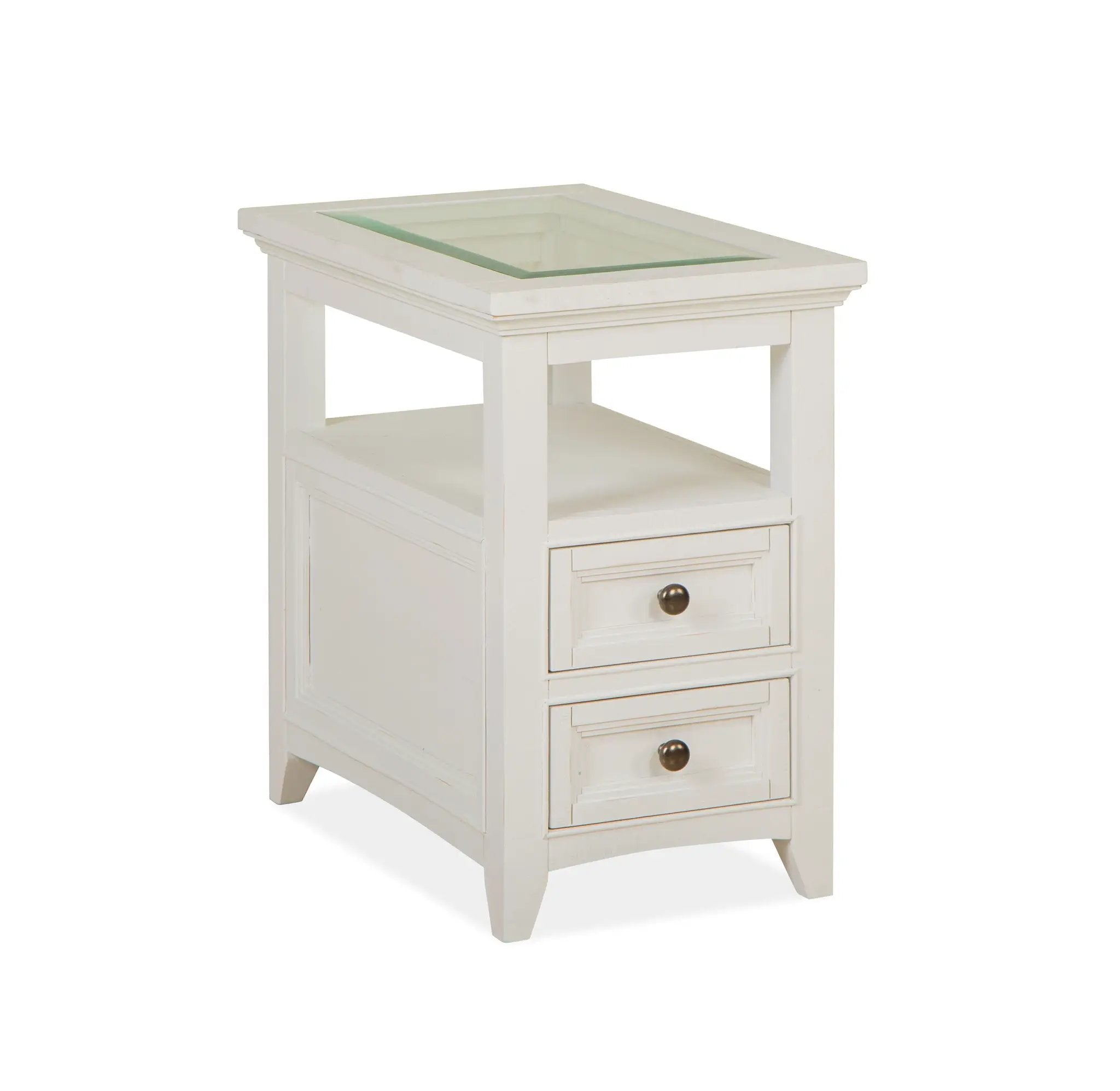 Heron Cove - Chairside End Table - Chalk White by Unique Piece Furniture