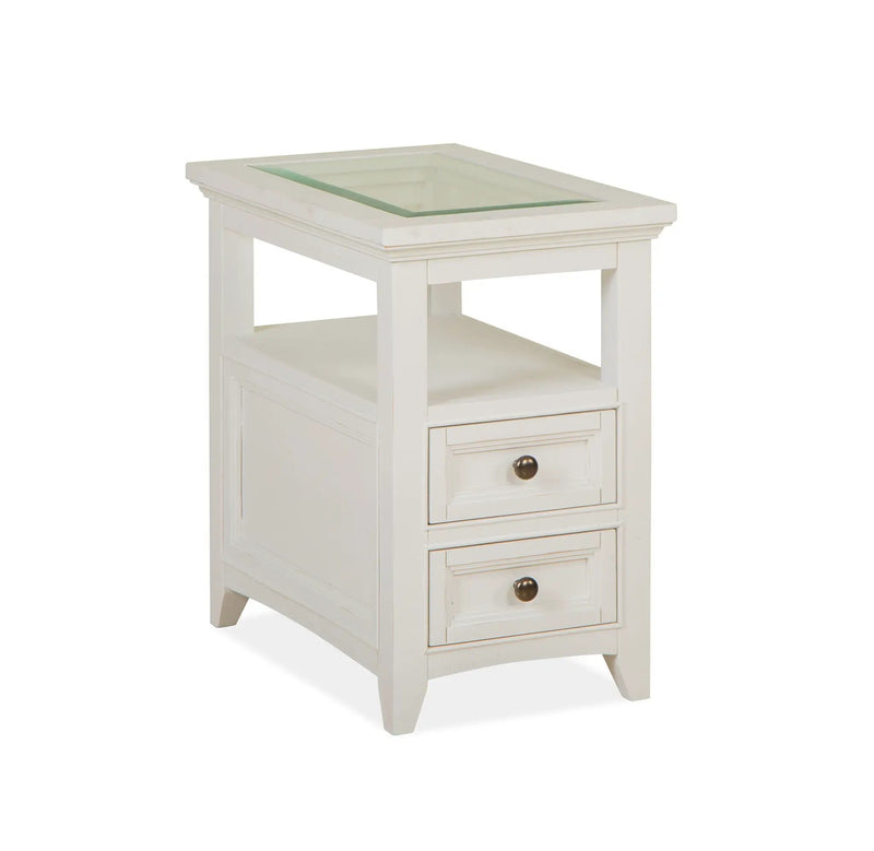 Heron Cove - Chairside End Table - Chalk White by Unique Piece Furniture