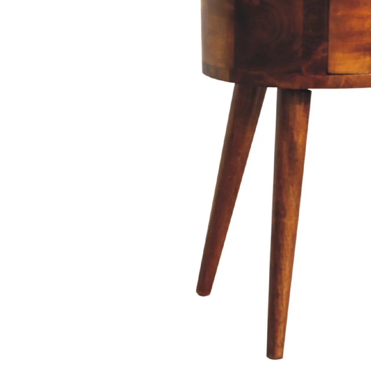 Mini Rounded Nightstand - Chestnut by HouseOfZazla