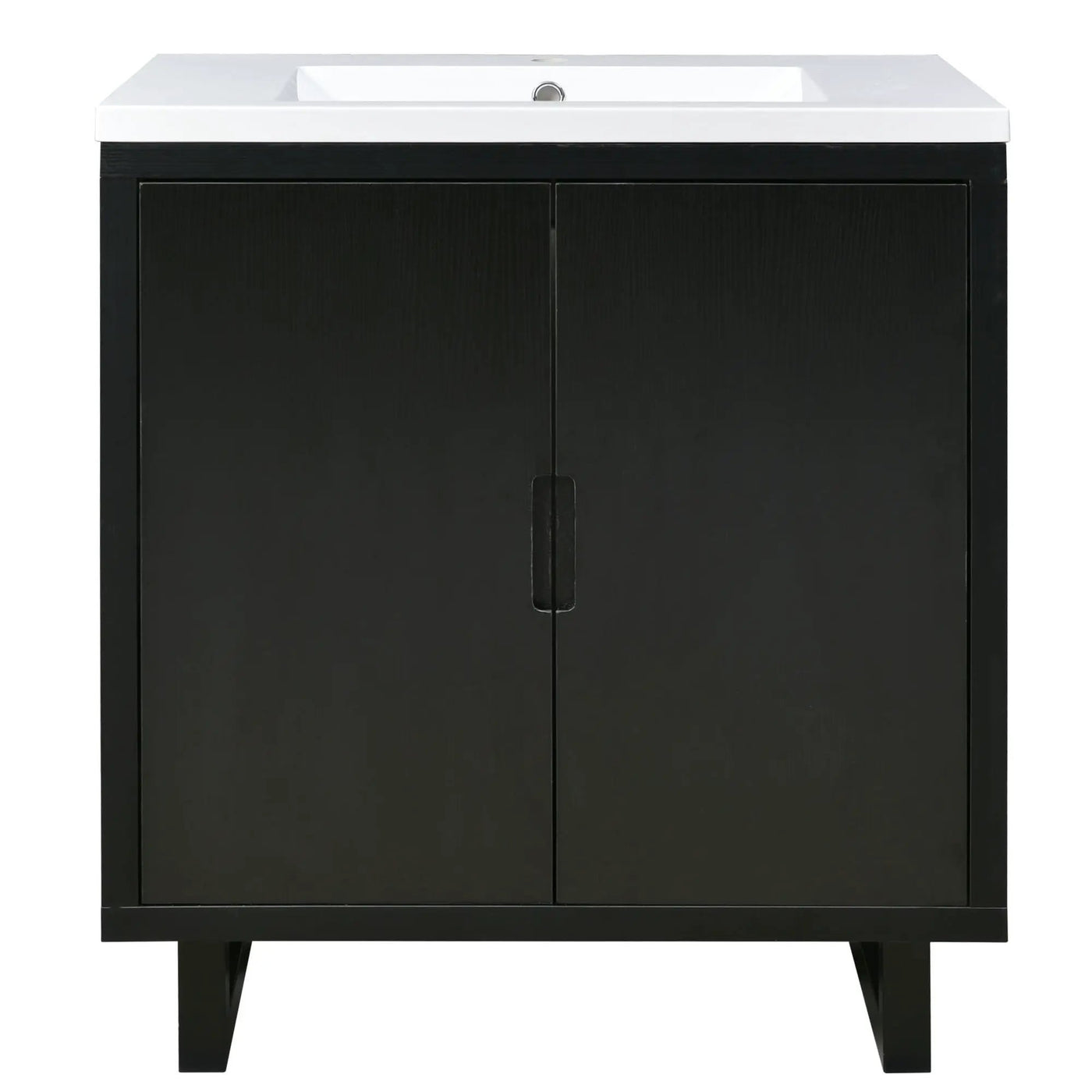 Bathroom Vanity Set With Sink, Combo Cabinet, Bathroom Storage Cabinet, Solid Wood Frame by Unique Piece Furniture