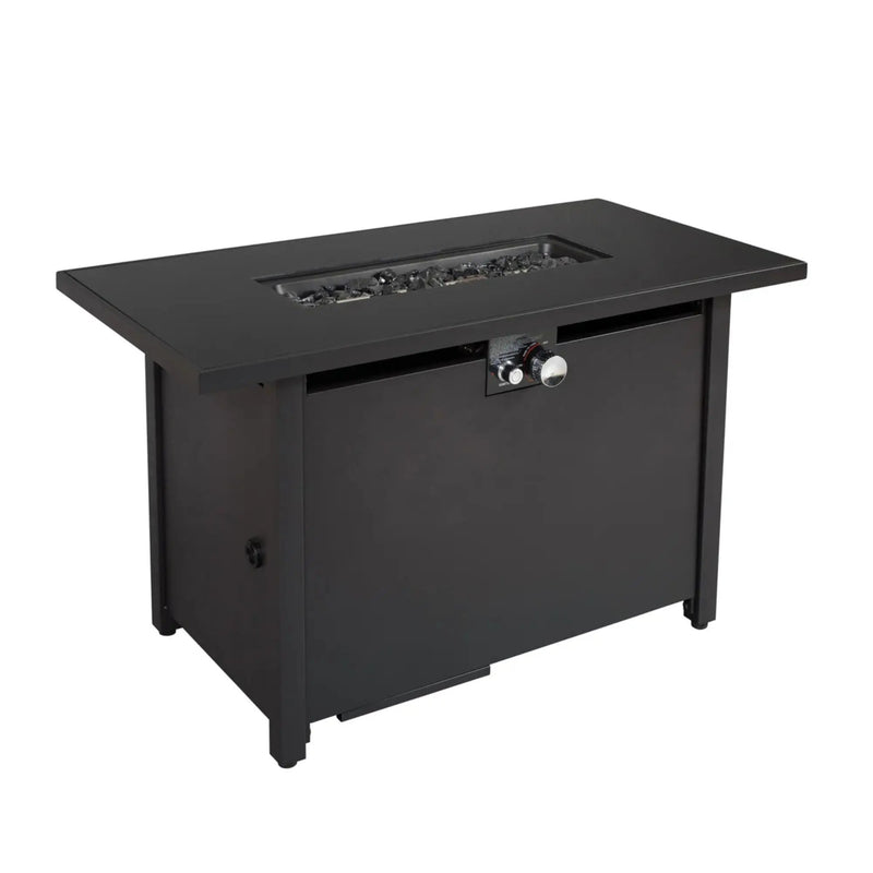 Rectangle Fire Pit, Fuel Versatility - Black by Unique Piece Furniture