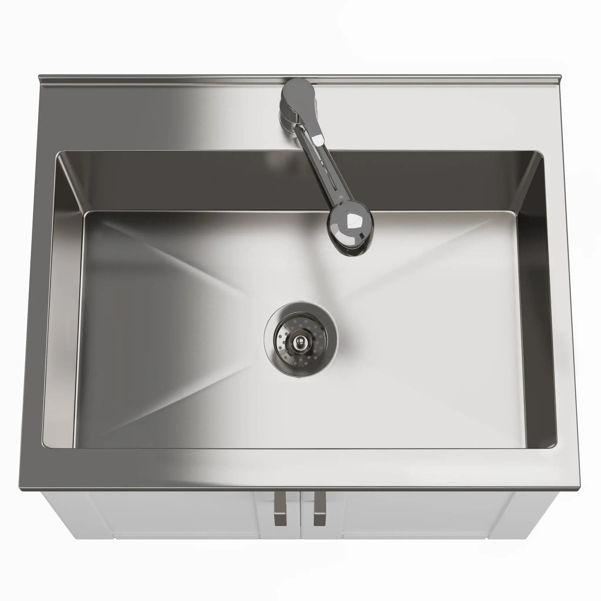 Kyle - Laundry Cabinet & Faucet And Stainless Steel Sink by Unique Piece Furniture