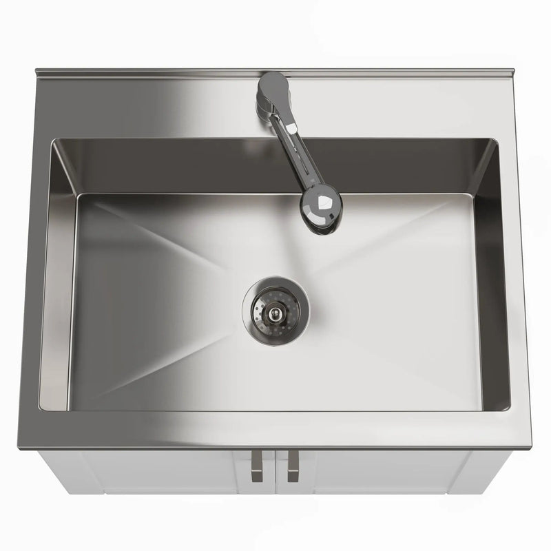 Kyle - Laundry Cabinet & Faucet And Stainless Steel Sink by HouseOfZazla