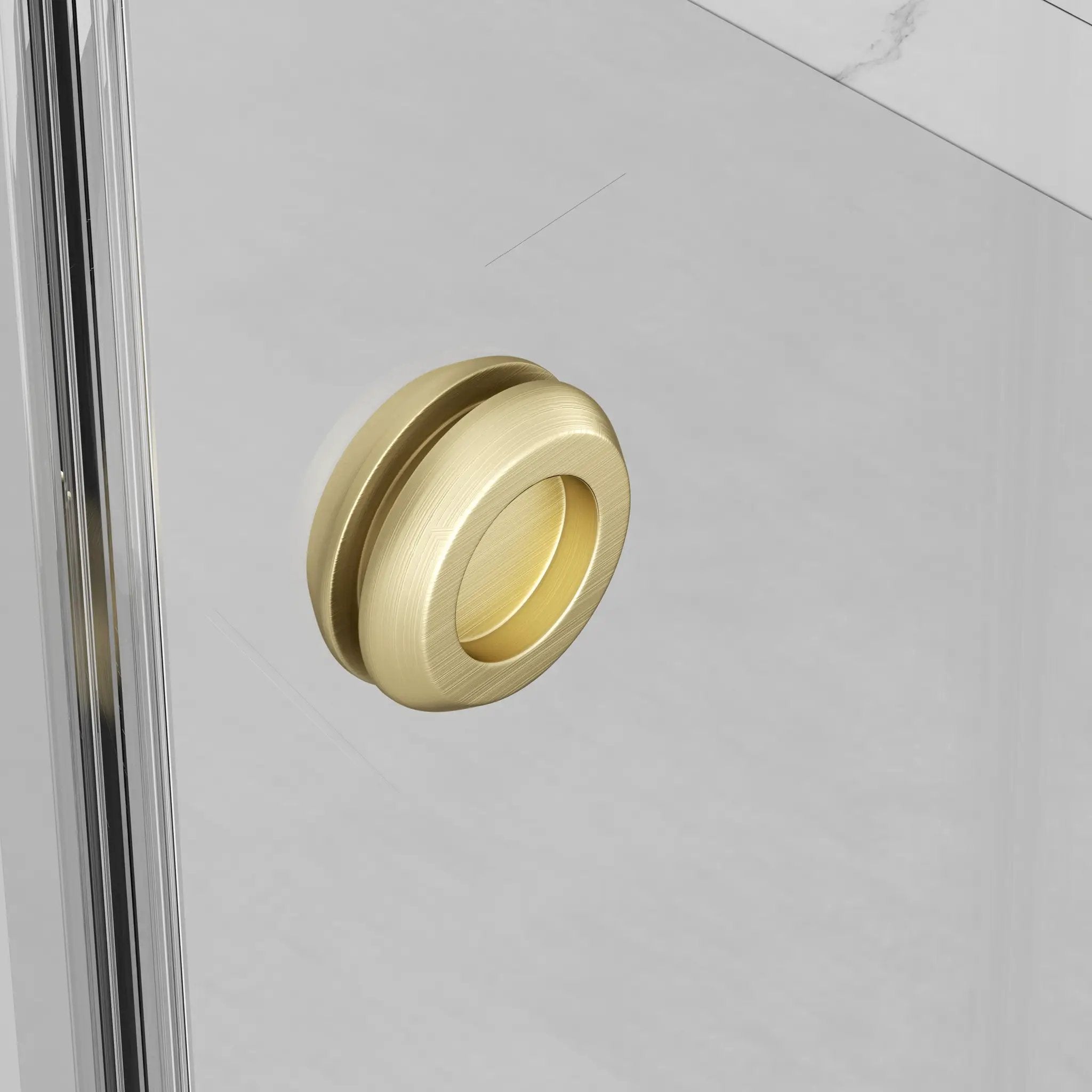 Frameless Shower Door with Double Sliding Design by HouseOfZazla