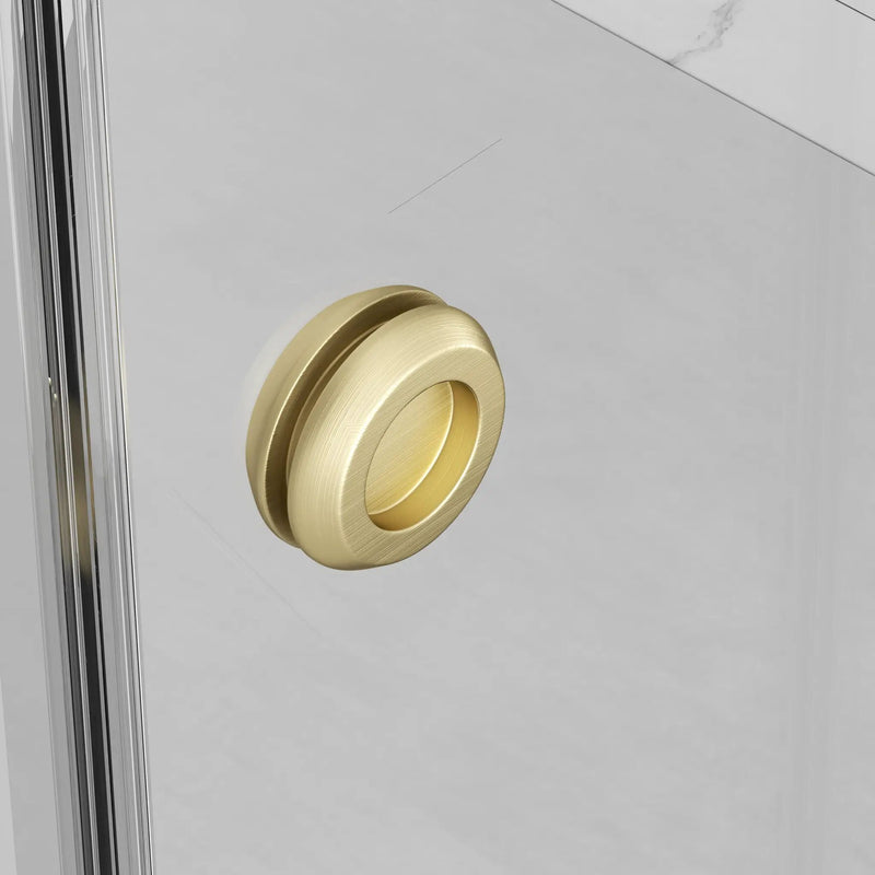 Frameless Shower Door with Double Sliding Design by HouseOfZazla