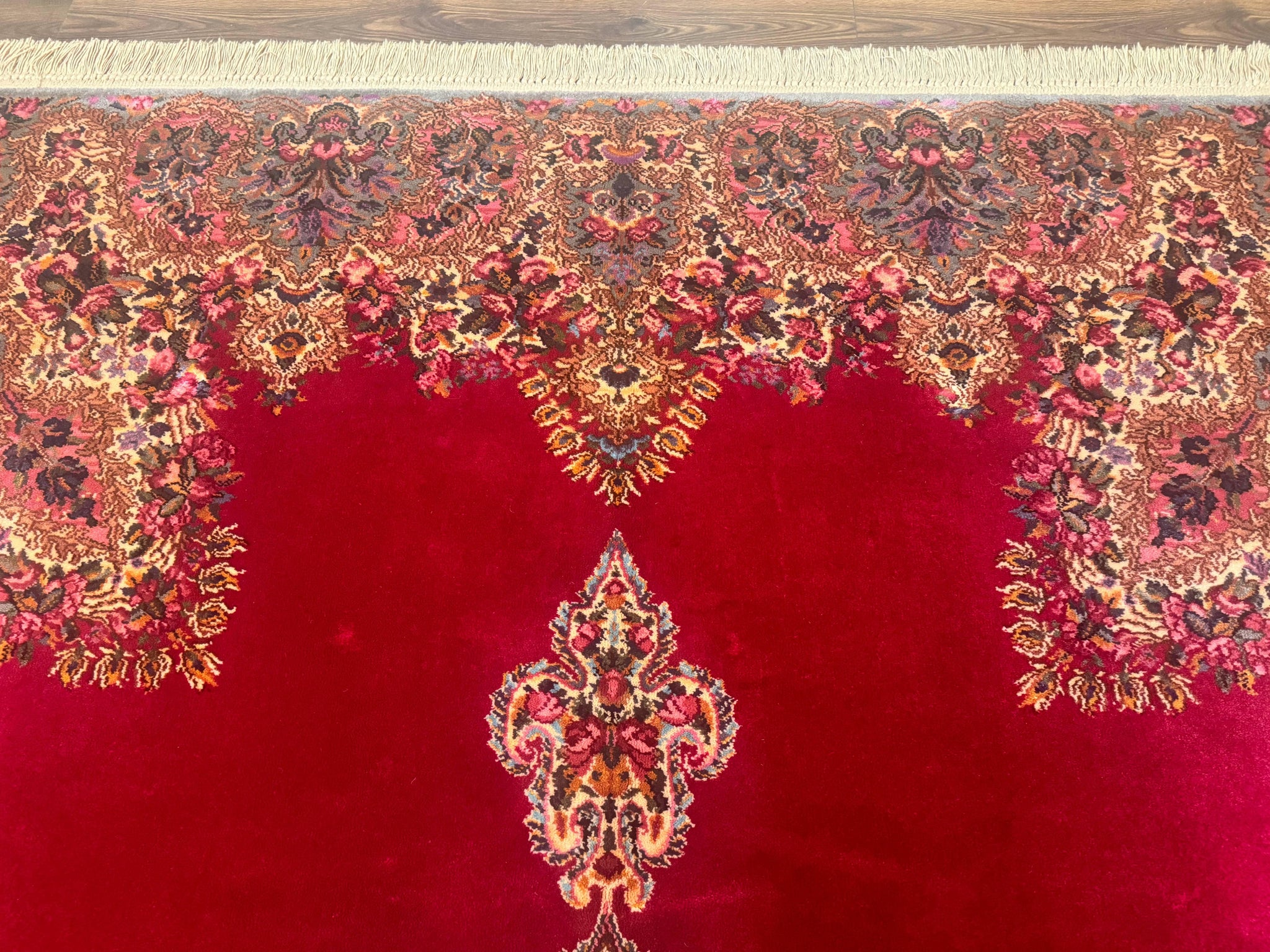 Karastan Rug 8.8 x12 Red Kirman #762, Original 700 Series, Vintage Karastan Carpet, Discontinued Karastan Rug, Karastan Wool Area Rug by Jewel Rugs