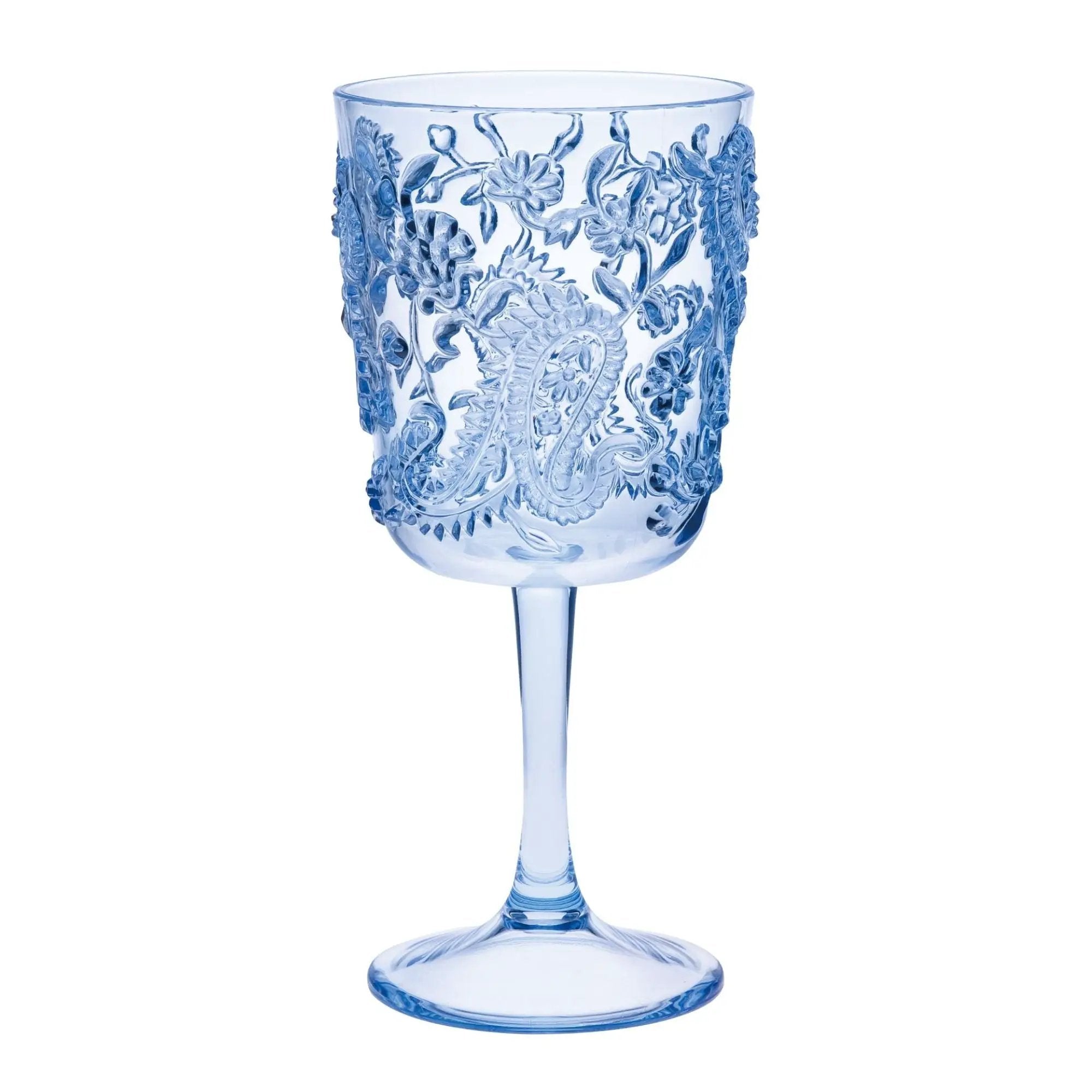 Paisley Acrylic Wine Glasses (Set of 4) by HouseOfZazla