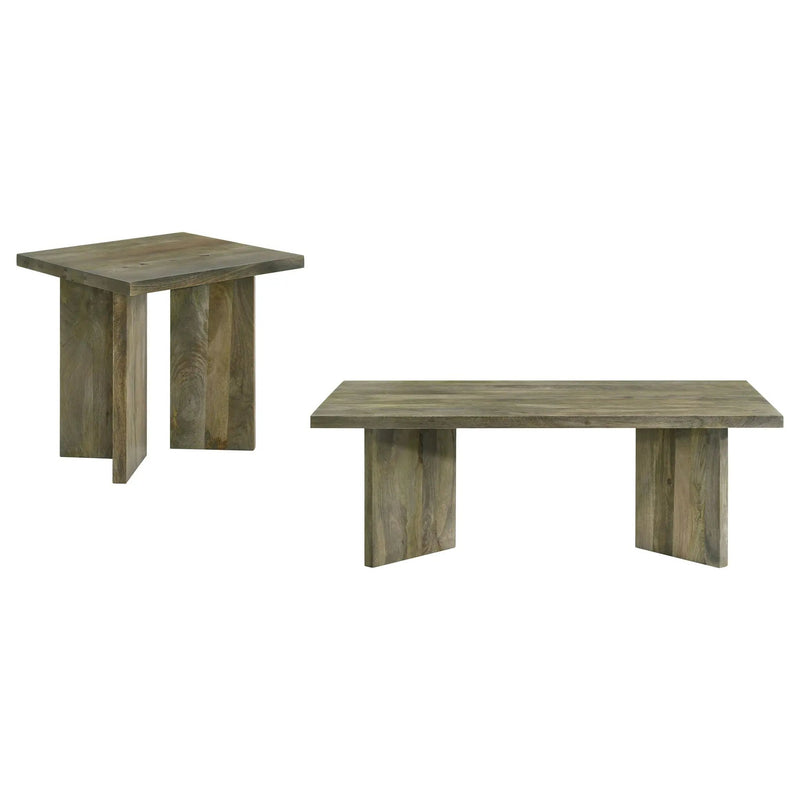 Andando 2-piece Coffee and End Table Set Mango Brown by Unique Piece Furniture