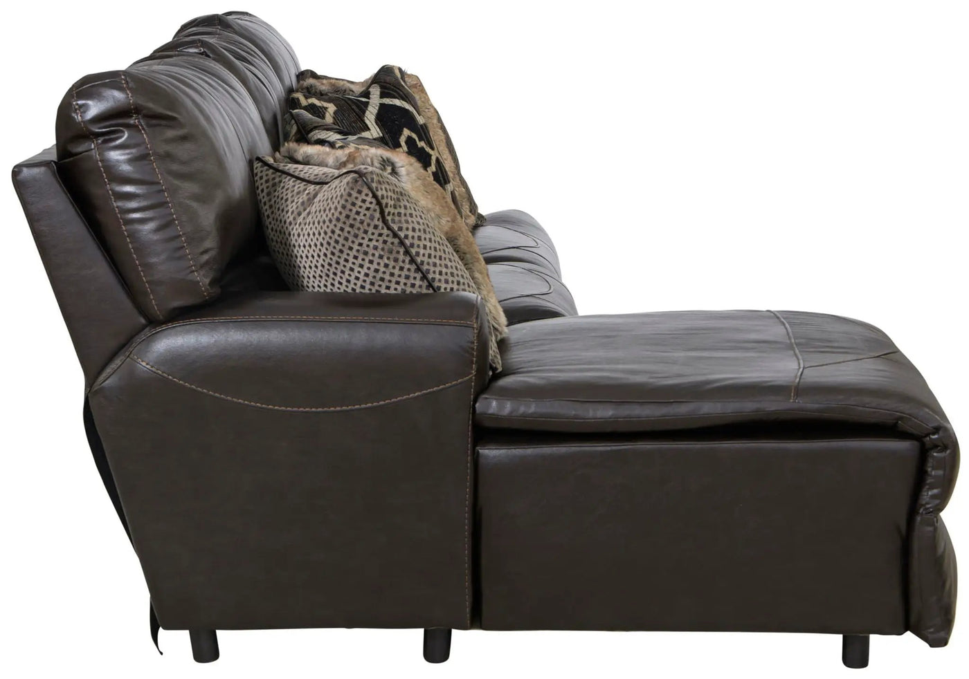 Como - 3 Piece Italian Leather Match Reclining Sectional by Unique Piece Furniture