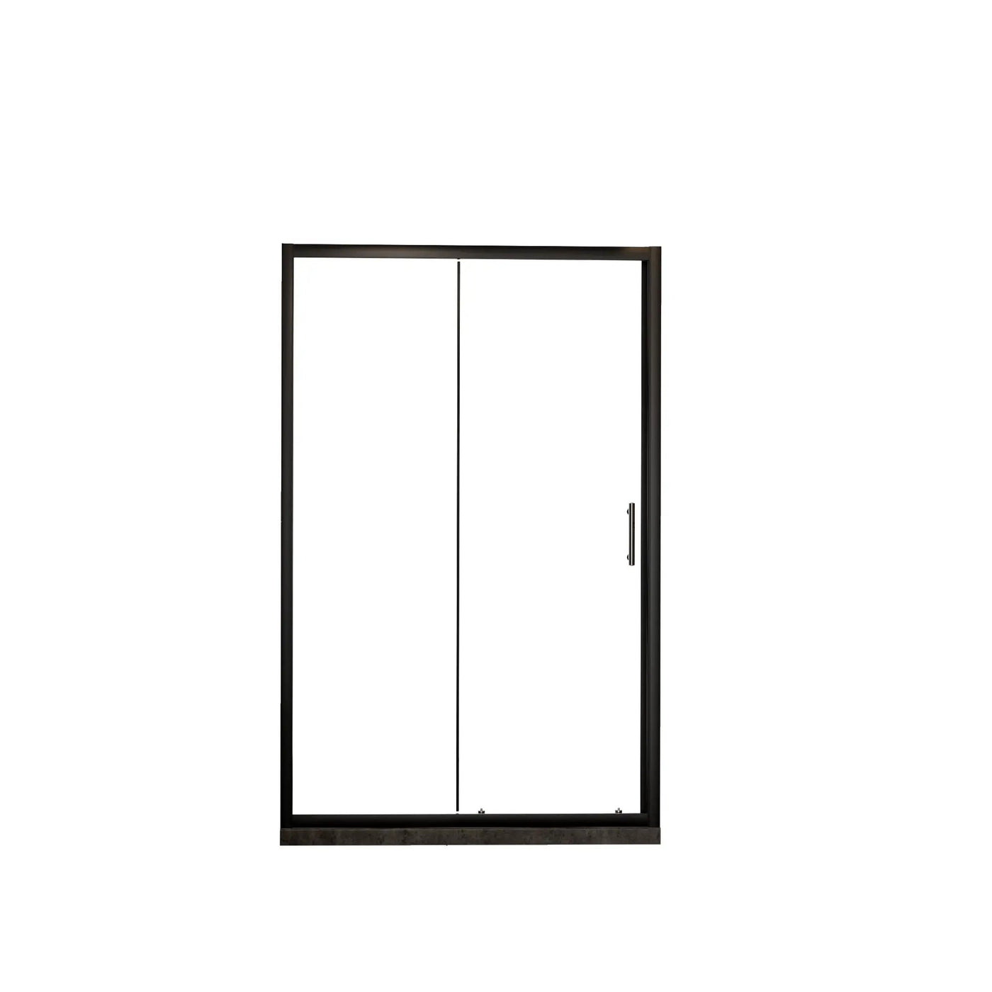 Single Sliding Shower Door, Thick Clear Tempered Glass Shower Door With Stainless Steel Handle by HouseOfZazla