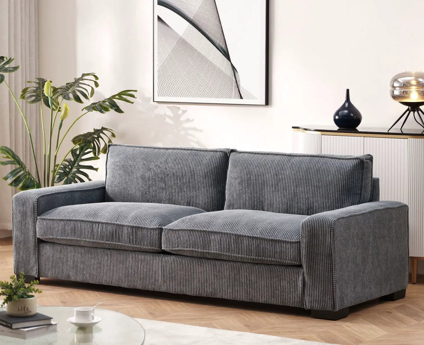 Luxe - Sofa With Sleek Design, Spacious And Comfortable 3 Seater Couch by Unique Piece Furniture