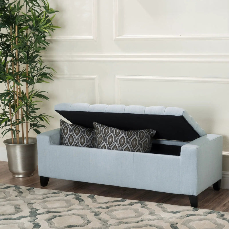 Guernsey Ottoman Storage With Tufted Top by HouseOfZazla