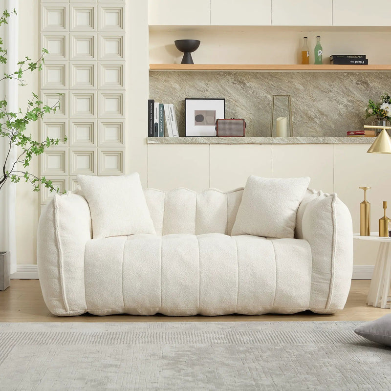 Cozy Beanbag Chair With High Resilience Foam Core For 2 by HouseOfZazla