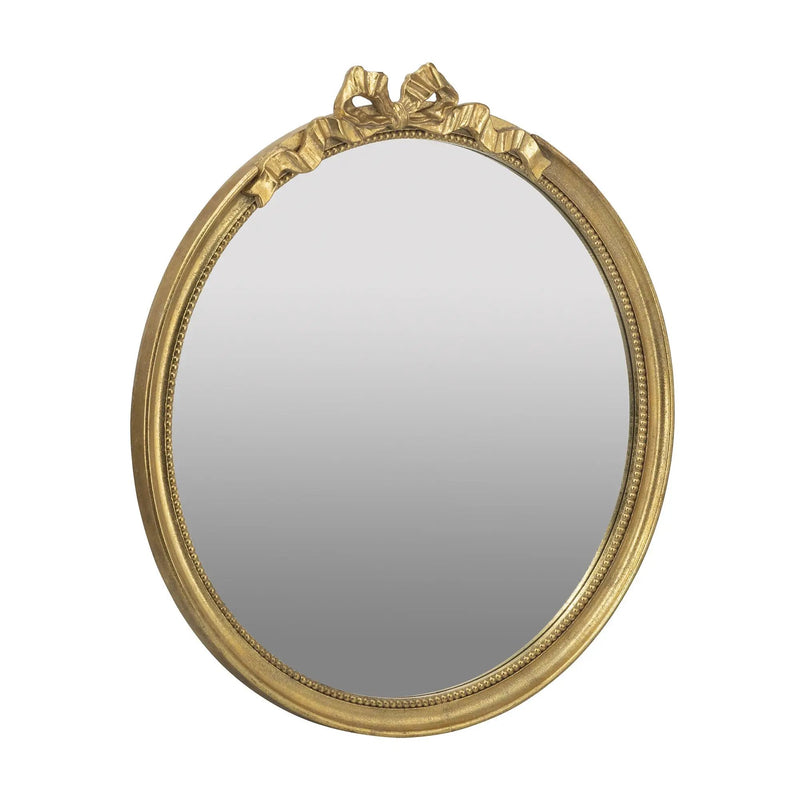30' x 32.1' Round Decorative Wood Frame Wall Mirror by HouseOfZazla