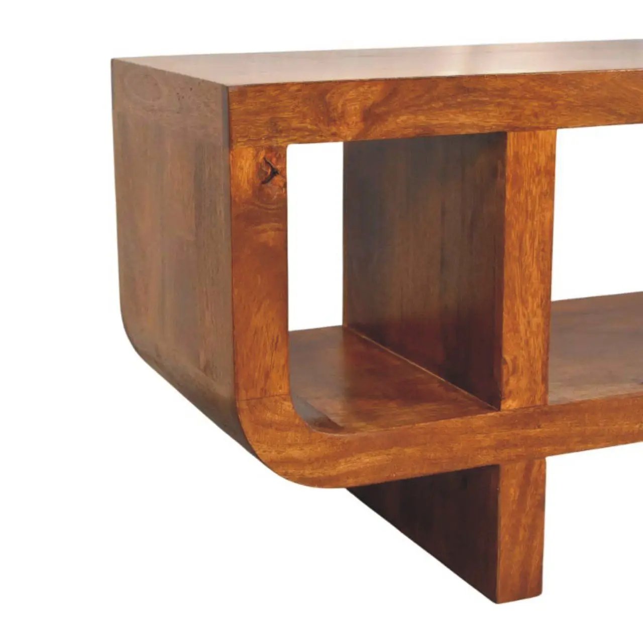 Orion - Curved Media Unit - Brown by Unique Piece Furniture