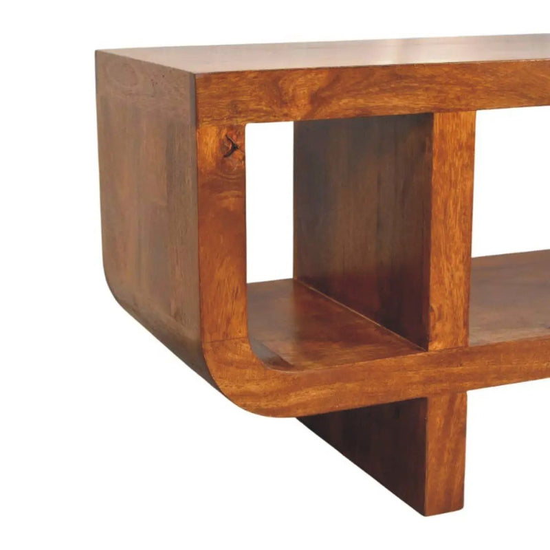 Orion - Curved Media Unit - Brown by Unique Piece Furniture