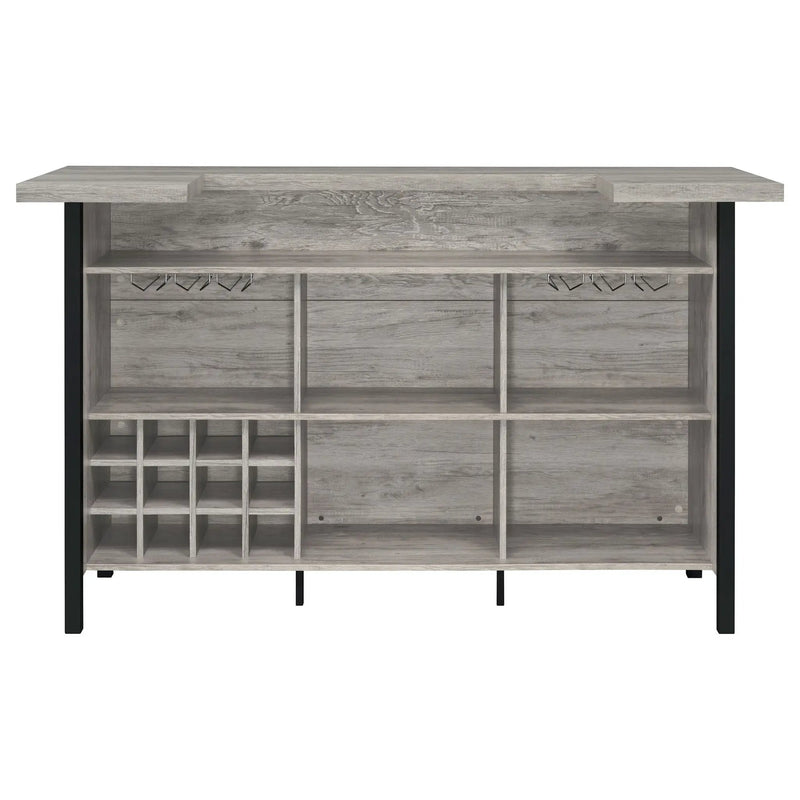 Menimen - Freestanding Bar Unit - Gray by HouseOfZazla