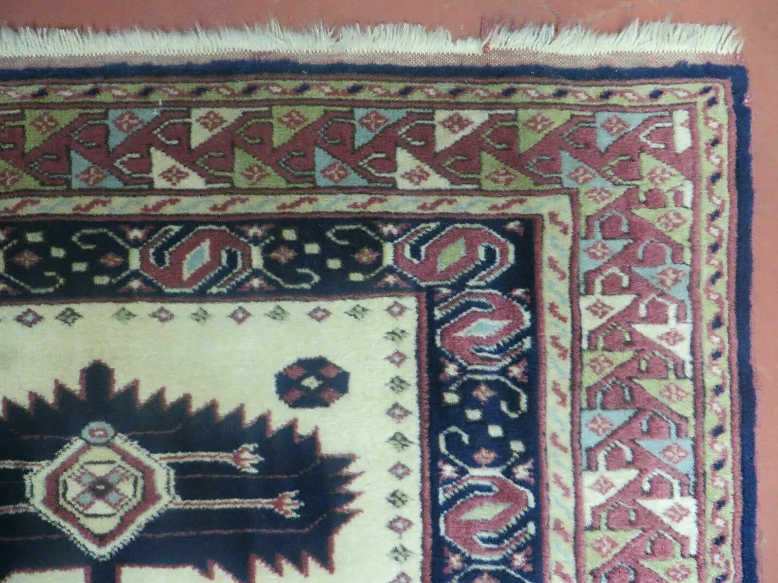 3' X 4' Vintage Handmade Turkish Geometric Oriental Wool Rug Nice by Jewel Rugs