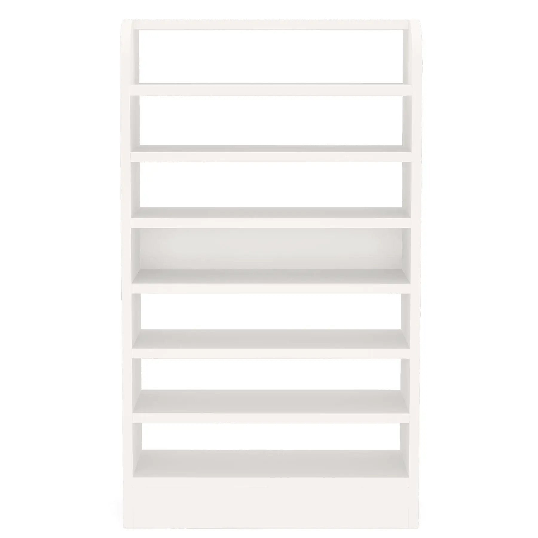 8 Tier Tall Shoe Rack, Wooden Shoe Storage Cabinet, Entryway Organizer - White by HouseOfZazla
