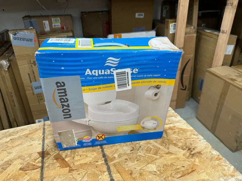 Drive Medical 770-626 AquaSense Raised Toilet Seat with Lid, Standard Seat, White by Selzalot