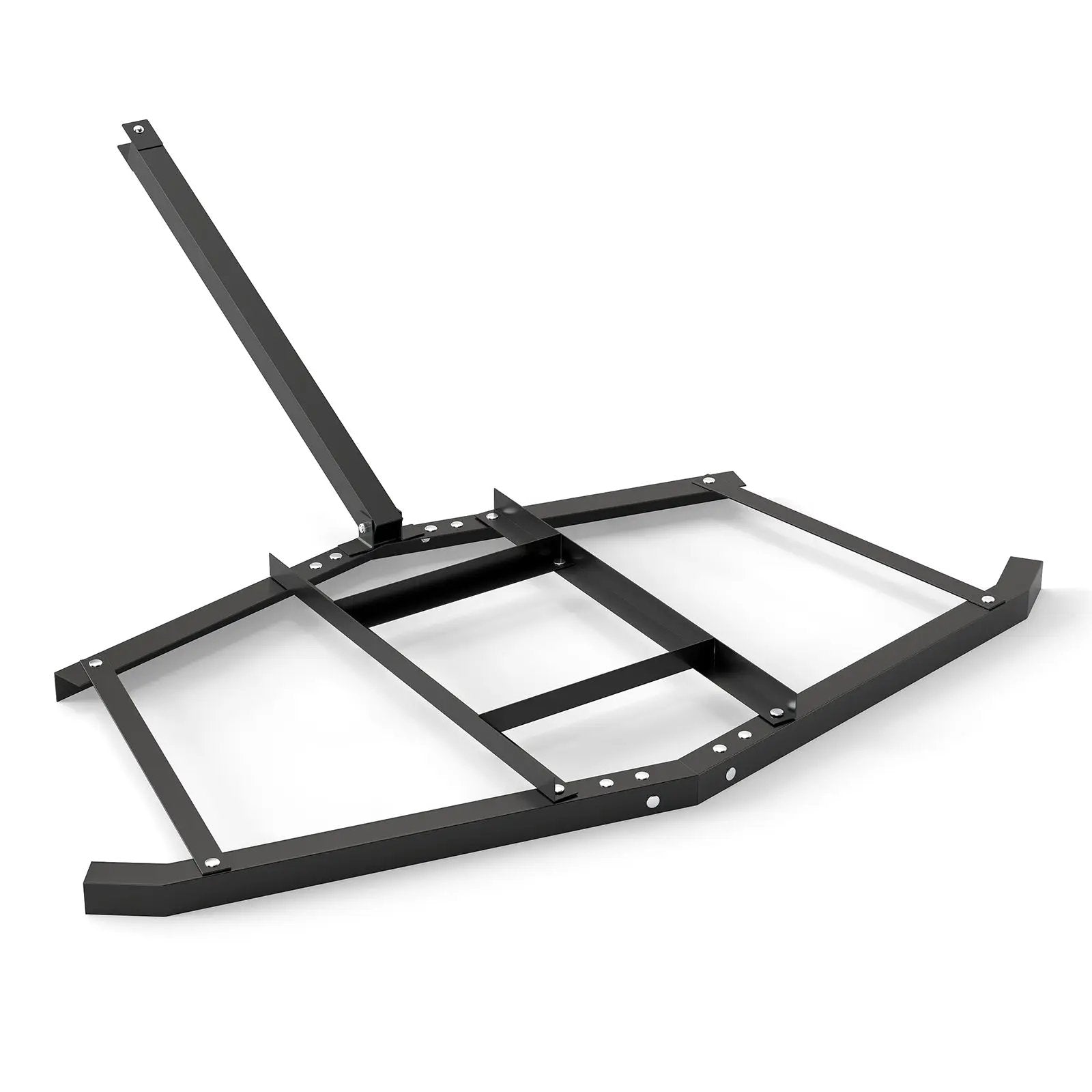 66" Wide Driveway Drag Tow Behind Landscape Leveling Rake with Reinforced Bars-Black by DirectDeals