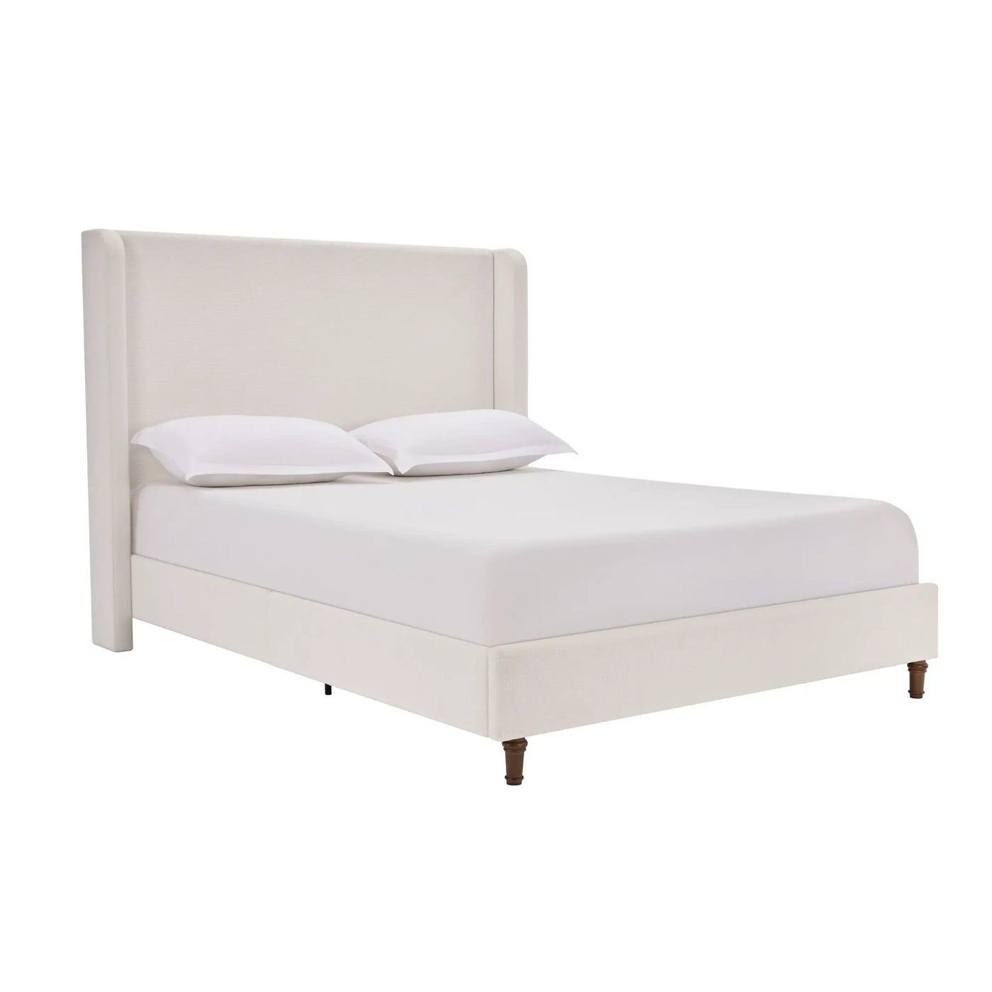 Harper - Tall Headboard Upholstered Bed / High Headboard / Elegant Simplicity / No Box Spring Needed by HouseOfZazla