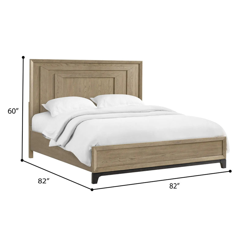 King Panel Bed - Brown by HouseOfZazla