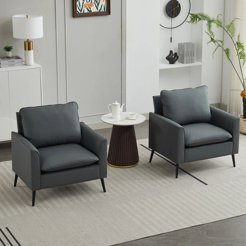 Nordic Retro Light Luxury Upholstered Sofa Chair