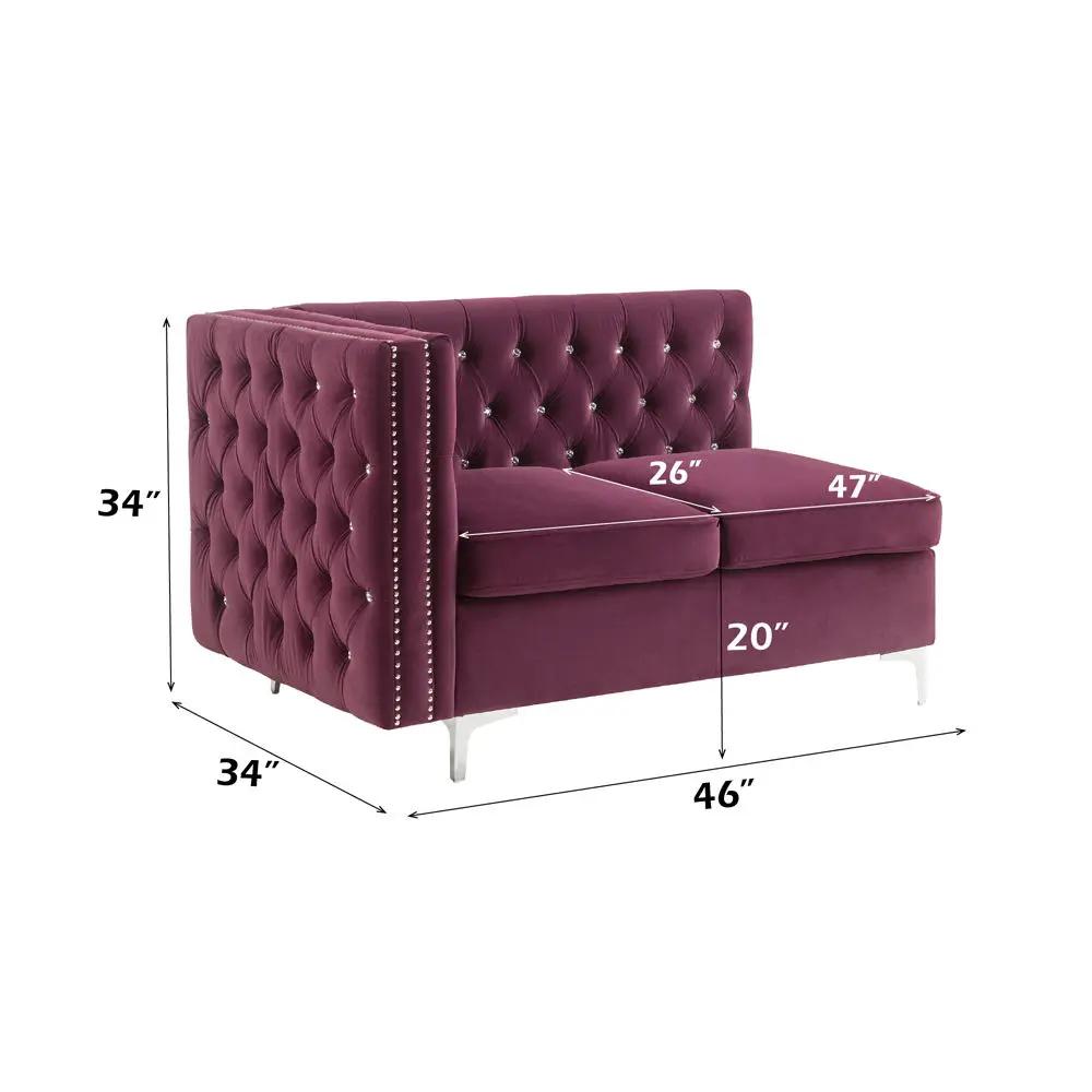 Jaszira - Modular - Armless Loveseat w/2 Pillows by Unique Piece Furniture