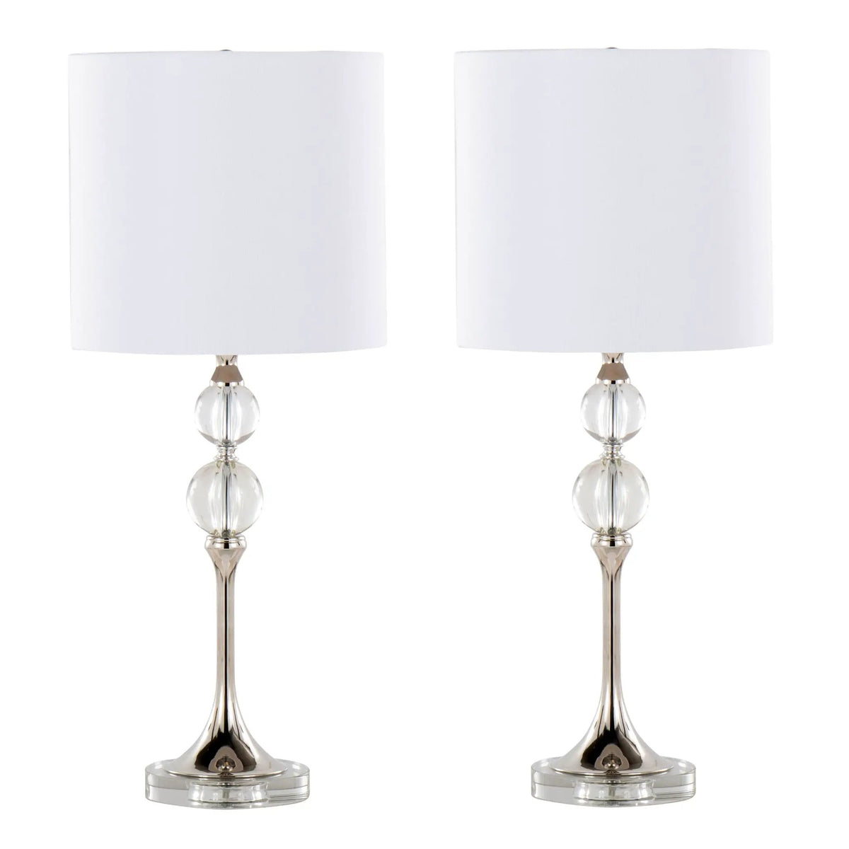 26" Contemporary Crystal Table Lamp by HouseOfZazla