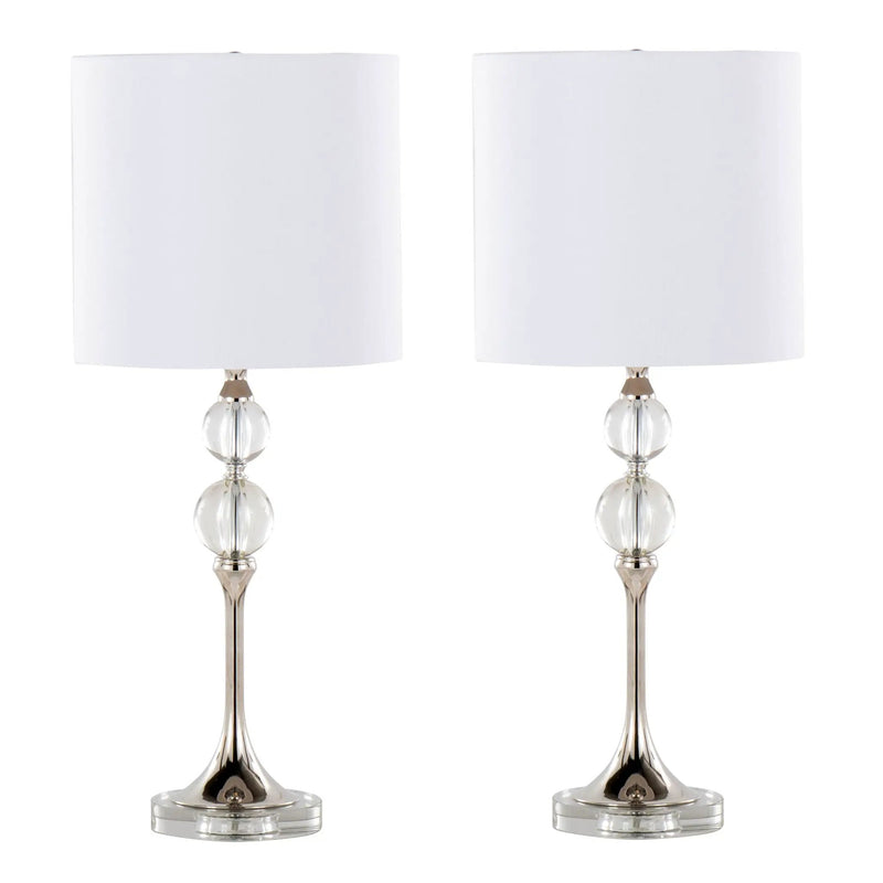 26" Contemporary Crystal Table Lamp by HouseOfZazla