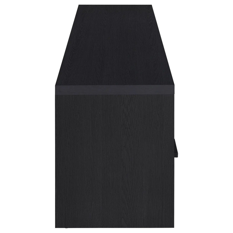 Ian - 2 Door TV Stand Media Console With Storage - Black