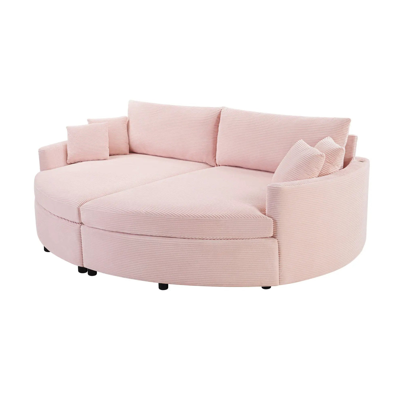 Oversized Double Chaise Lounge Sofa With USB Ports by HouseOfZazla