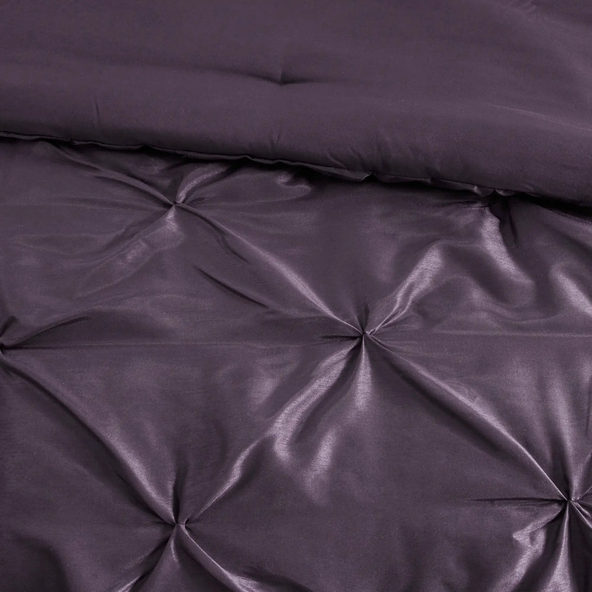 7-Piece Queen 100% Polyester Pieced Pleated Tufted Comforter Set by HouseOfZazla